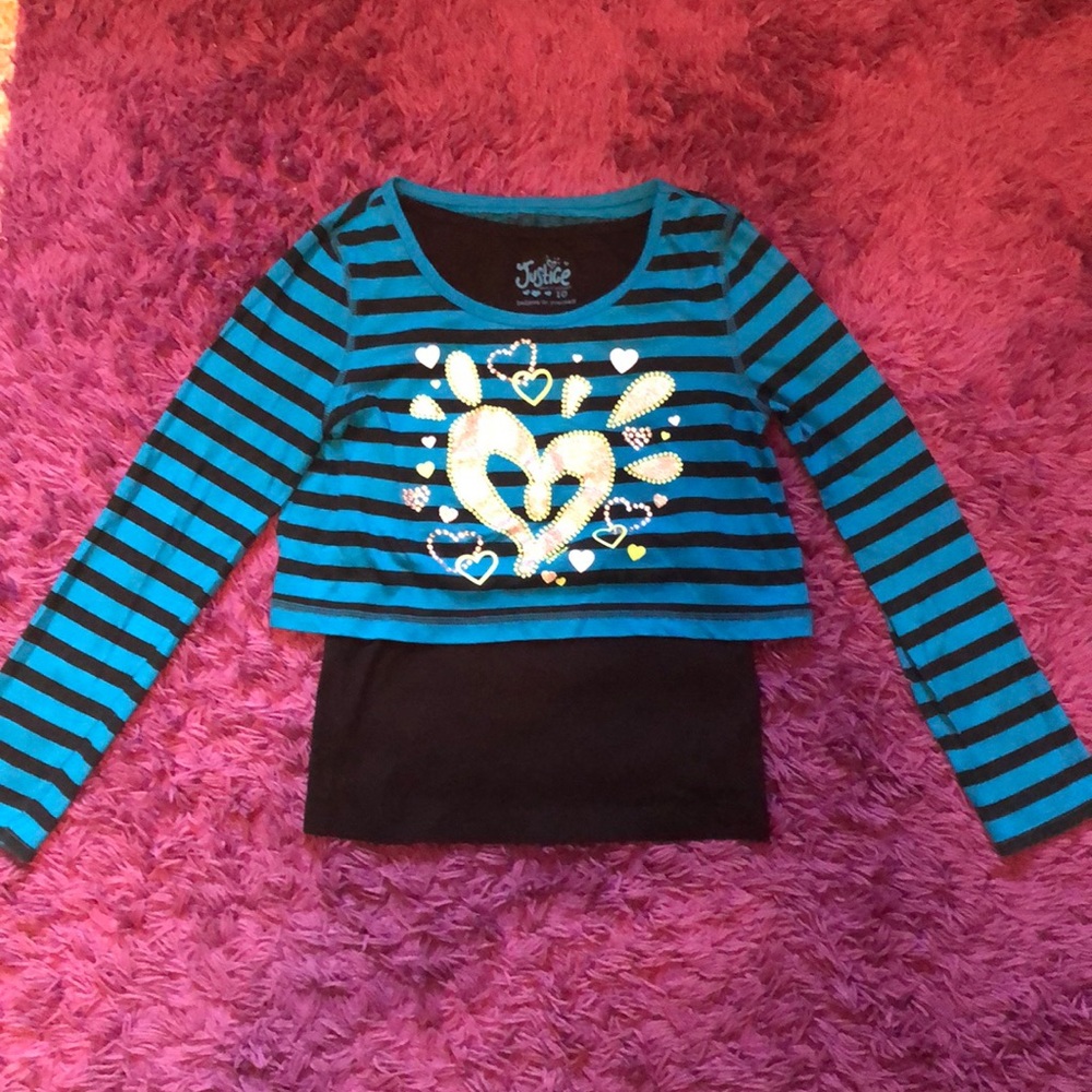 Justice 10 long sleeve shirt